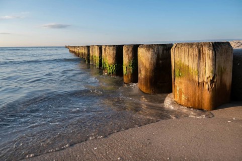 Grooves in the Baltic Sea, beach in Ahrenshoop, Darß, Mecklenburg-Western Pomerania, Germany