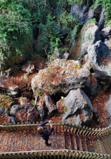 Sea of rocks in autumn, Hemer, Sauerland, North Rhine-Westphalia, Germany
