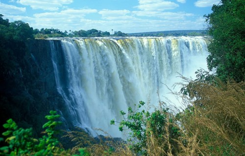 Victoria Falls, Zambezi, Zimbabwe, Africa, June 2000, vintage, retro, old, historic