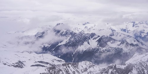 Another onset of winter in May, Höfats, 2259m, Allgäu Alps, Allgäu, Bavaria, Germany
