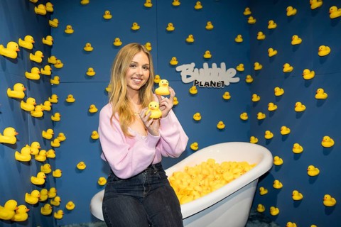 Dalia Mya Schmidt-Foss at the opening of Bubble Planet - The Adventure Museum for All Senses at
