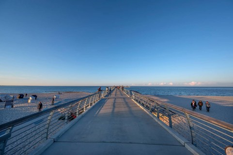 New 720-meter long pier in Prerow opened since October 2024, Prerow, Darß, Mecklenburg-Western