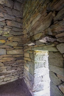 Interior view of Gallarus Oratory Early Christian Church, Kilmalkedar, Kerry, Ireland