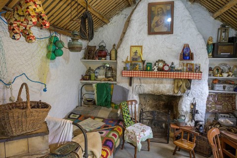 Fisherman's House, Open Air Museum, Glencolmcille, County Donegal, Ireland