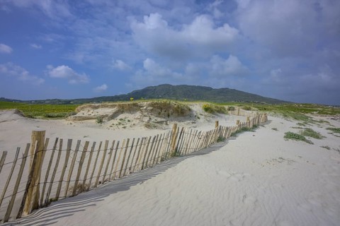 Sand dunes at Dog's Bay, Roundstone, County Galway, Ireland
