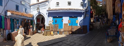 MAR, Chefchaouen, Medina, Pano