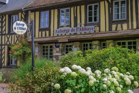 Timbered houses, Le Bec-Hellouin, Eure, France