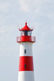 Lighthouse List-Ost am Ellenbogen on the island of Sylt, Germany