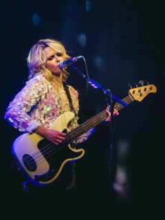 Charlotte Cooper, singer and bass player from The Subways live on For Eternity Tour 2025 at Hole44