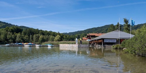 Bootsverleih am Schliersee, Ortsteil Freudenberg, Schliersee, Upper Bavaria, Bavaria, Germany