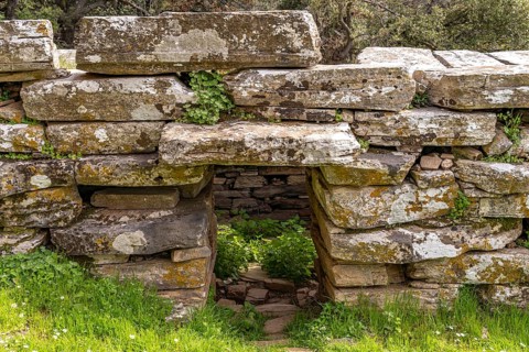 Prehistoric Palli-Lakka dragon house Drakospita near Styra, island of Euboea or Evia, Greece