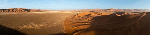 Aerial view of sand dunes in the Namib Desert, Namib Naukluft Park, Namibia