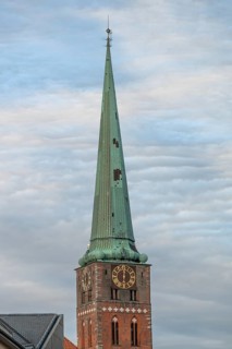 Tower of St Jacobi Church, consecrated in 1334 as the Church of Seafarers and Fishermen, Hanseatic