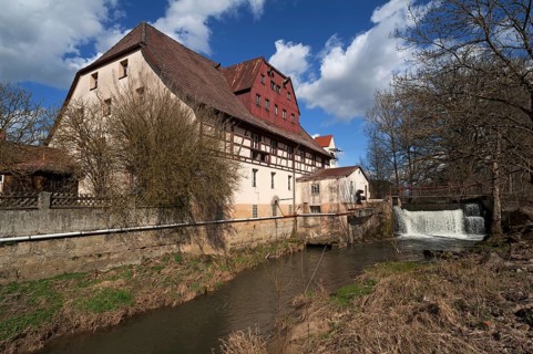 Kunstmühle Habernhof an der Schwabach, Uttenreuth, Middle Franconia, Bavaria, Germany
