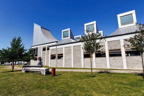 Utzon Center, experimental cultural center for architecture, design, art and communication, modern