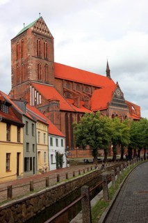St. Nicholas Church, important building of North German brick Gothic and part of the UNESCO World