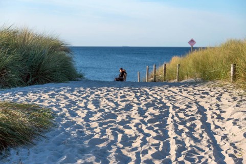 Sandweg zum Ostseestrand, Ahrenshoop, Darß, Mecklenburg-Western Pomerania, Germany