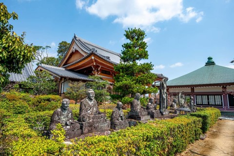 Stone Buddha Statues, Ninna-ji Renge-ji Temple, Buddhist Temple, Kyoto, Japan