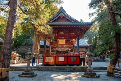 Shinto Shrine Buildings, Kitaguchi-hongu Fuji Sengen Shrine, Shinto Shrine in the Forest,