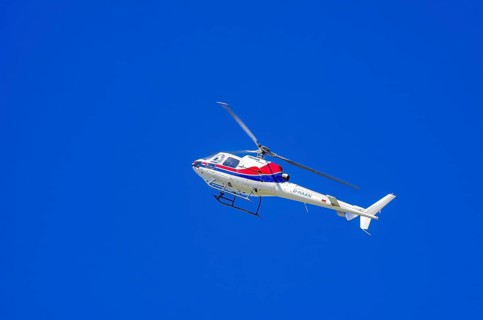 An Aerospatiale AS-350 BA Ecureuil helicopter, registration D-HAAN, from Meravo Air Company during