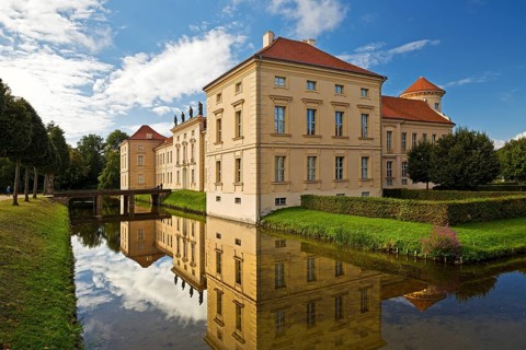 Rheinsberg Castle, countryside, Ostprignitz-Ruppin district, prime example of Friederician Rococo,
