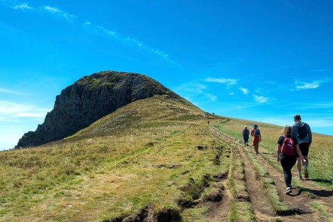 Auvergne Volcanoes Regional Park. La Banne d'Ordanche culminate at 1515m . Puy de Dome. Auvergne