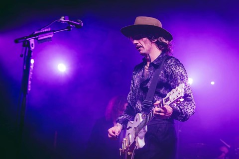 Singer Justin Hawkins from The Darkness live on Dreams On Toast Tour at Metropol Berlin on 10