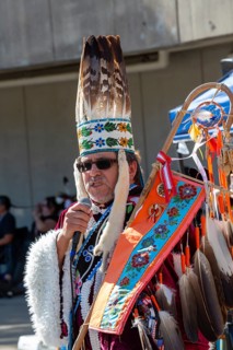 Detroit, Michigan USA - 13 October 2025 - On Indigenous People's Day, Native American tribes held a