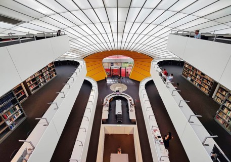 Philologische Bibliothek der Freien Universität Berlin, auch Berlin Brain genannt weil das Gebäude