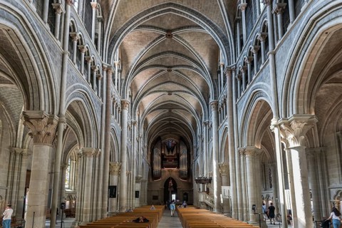 Interior view, Notre-Dame Cathedral, Lausanne, Switzerland