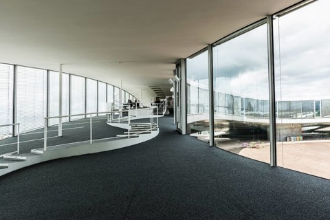 Interior view, Rolex Learning Centre, École polytechnique fédérale de Lausanne, EPFL, Lausanne,