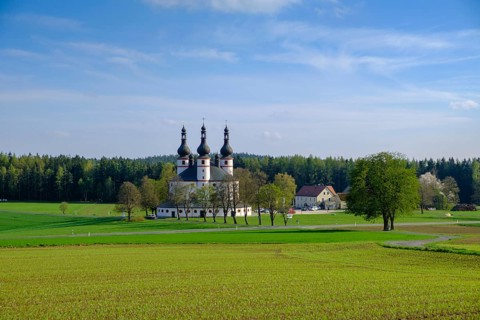 Pilgrimage church, Dreifaltigkeitskirche Kappl, near Waldsassen, Upper Palatinate, Bavaria, Germany