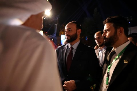 Aleppo Governor Azzam Gharib took part in the Damascus Citadel ceremony where President Ahmed