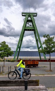 The former Lohberg coal mine in Dinslaken, today a leisure, work and residential quarter,