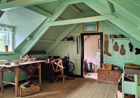 Bustarfell, a former peat farm, now a museum, East Iceland, Iceland