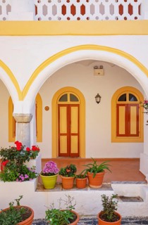 Panormitis monastery, Panormitis, Symi Island, Dodecanese Islands, Greece