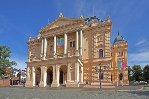 Baroque State Theatre, Old Garden, Schwerin, Mecklenburg-Vorpommern, Germany