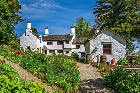 Townend house, National Trust, Troutbeck, Windermere, Lake District, Cumbria, England, United