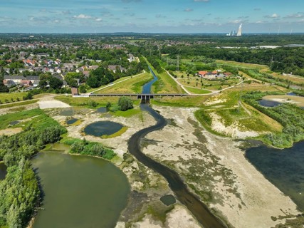 Dortmund, Castrop-Rauxel, North Rhine-Westphalia, Germany - River renaturalisation, renaturation of