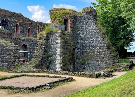 View of part of the ruins of the imperial palace of Emperor Frederick I Barbarossa, Kaiserswerth,