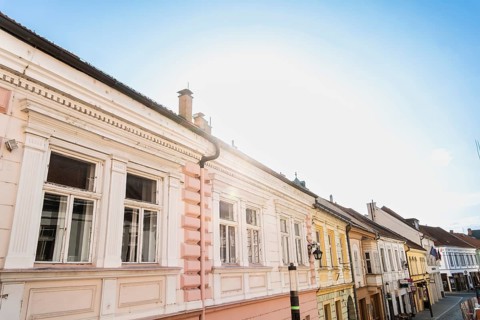 Residential and commercial buildings in the historic centre of Trencín, Capital of Culture 2026,