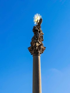 Plague column commemorating the victims of the plague column at the beginning of the 18th century,