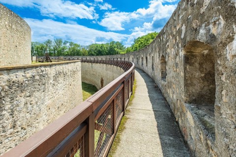 Moat of the first and second line of defence of Trencín Castle, Capital of Culture 2026, Trencín,