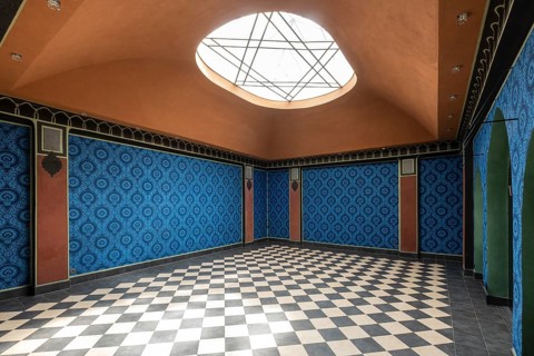 Renovated prayer room of the Jewish community in the Neolog Synagogue converted into a cultural