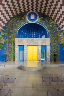 Renovated interior of the Neolog Synagogue converted into a cultural centre by Berlin architect