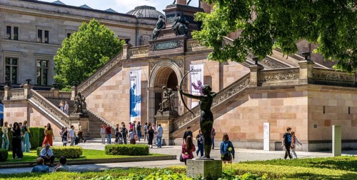 The Old National Gallery on Museum Island, Berlin, Germany