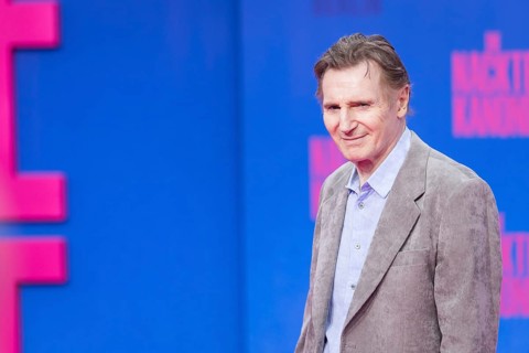 Liam Neeson at the film premiere of The Naked Gun at the UCI Luxe East Side Gallery, Berlin, 24.07