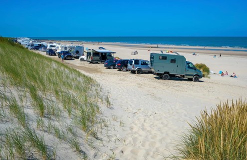 Westkapelle, Zeeland, Netherlands - Westkapelle car beach near Domburg. Here it is permitted to
