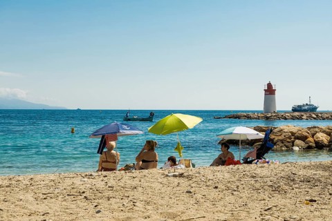 Beach, Plage Cros Dei Pin, Saint-Jean-Cap-Ferrat, Cap Ferrat, Alpes Maritimes, Provence Alpes Cote