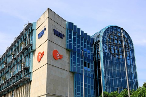 The WDR broadcasting centre in Düsseldorf, North Rhine-Westphalia, Germany